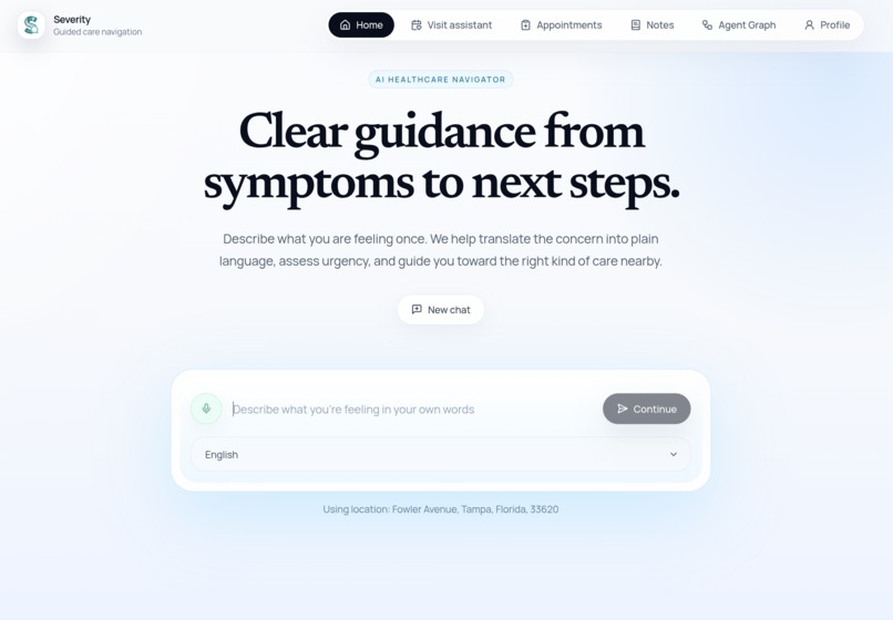 Severity – screenshot 1