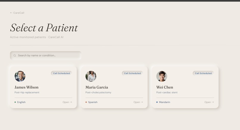 CareCall – screenshot 3