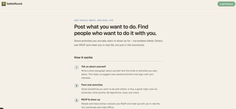 GatheRound – screenshot 1