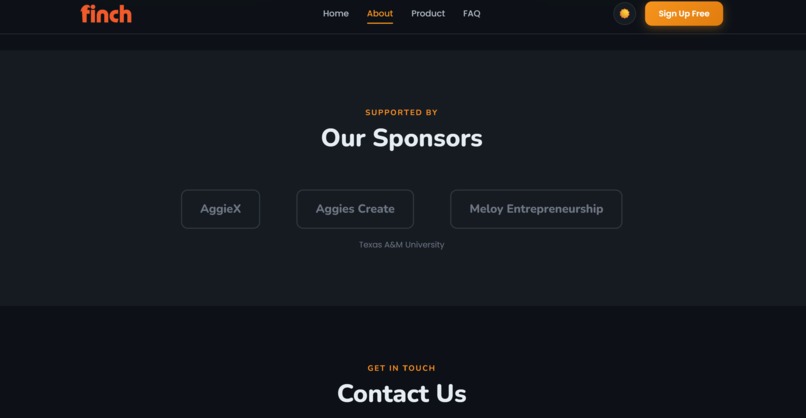 AggieX — Startup Challenge, Finch – screenshot 5
