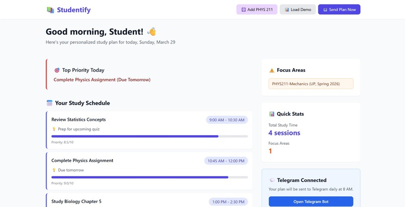 Studentify – screenshot 1