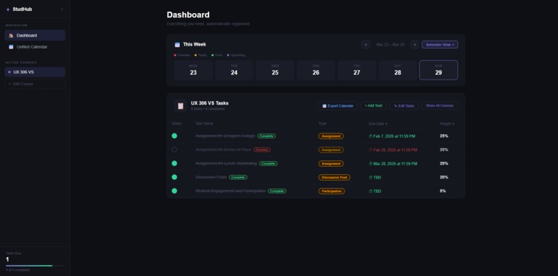 StudHub – screenshot 1