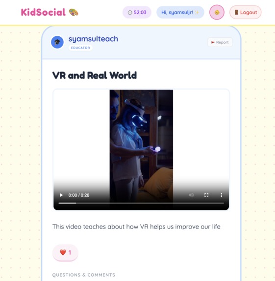 KidSocial – screenshot 1