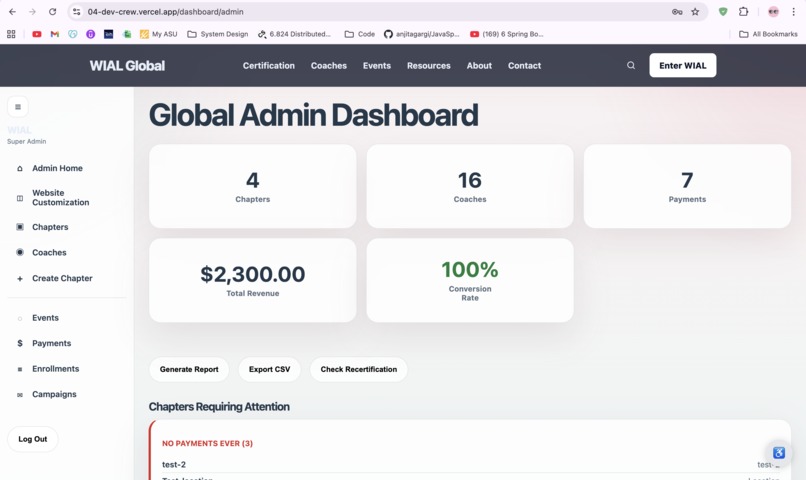 WIAL Platform – screenshot 3