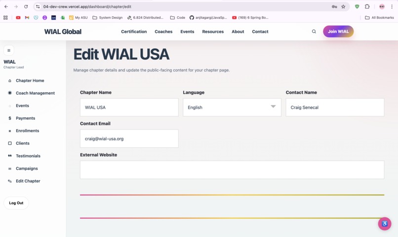 WIAL Platform – screenshot 5