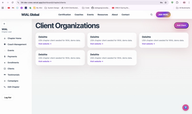 WIAL Platform – screenshot 6