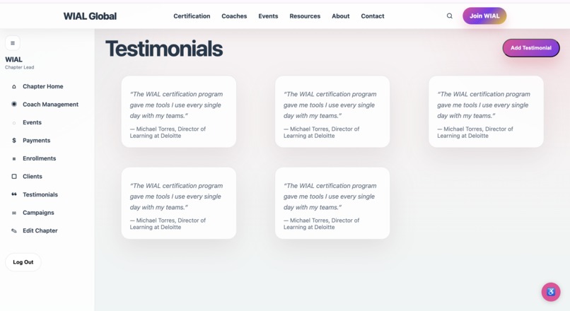 WIAL Platform – screenshot 8
