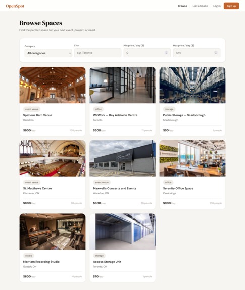 Openspot – screenshot 2