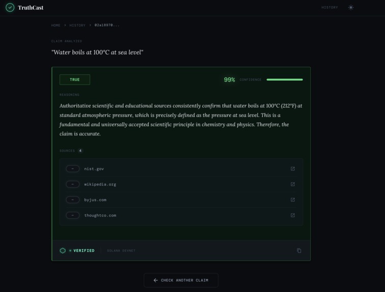 TruthCast  – screenshot 2