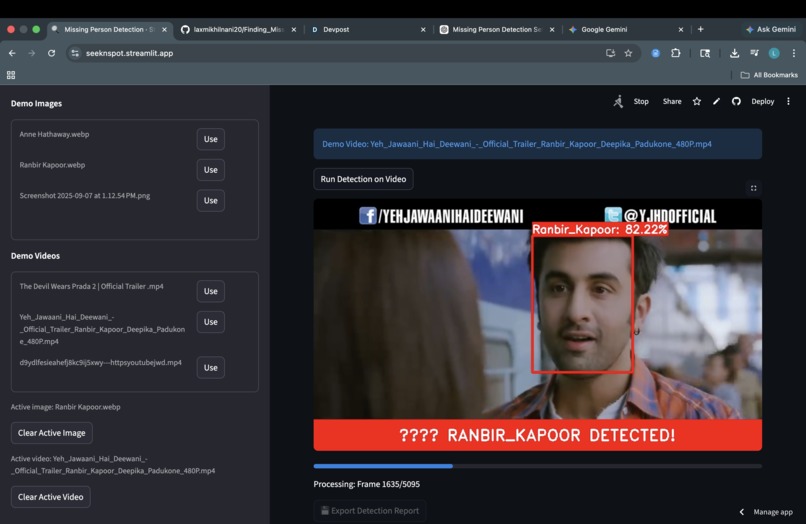 SeekNspot - Missing person Detection – screenshot 2