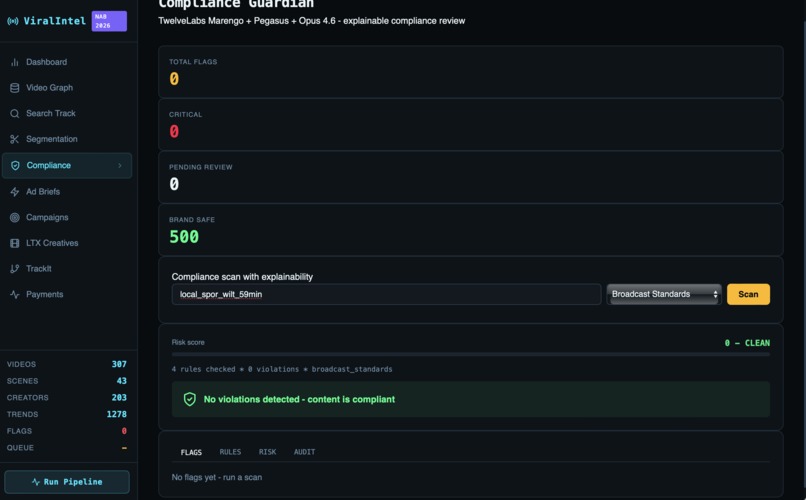 Video intelligence – screenshot 2