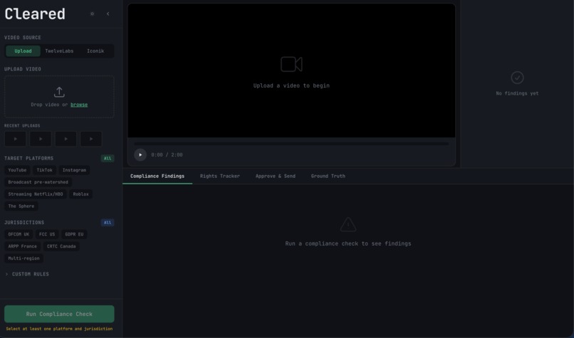 cleared - compliance track – screenshot 1