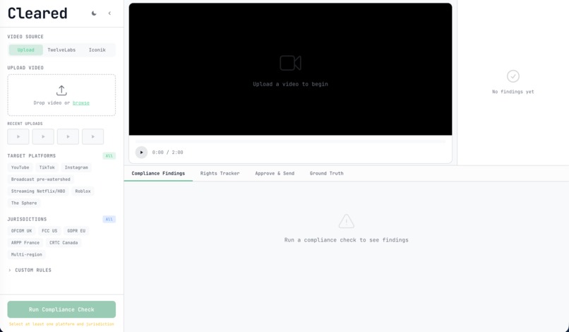 cleared - compliance track – screenshot 2