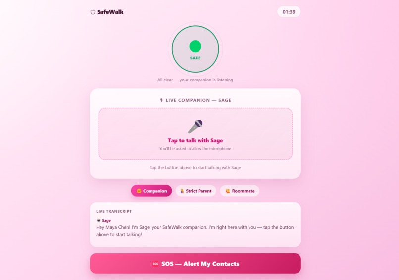 SafeWalk – screenshot 1