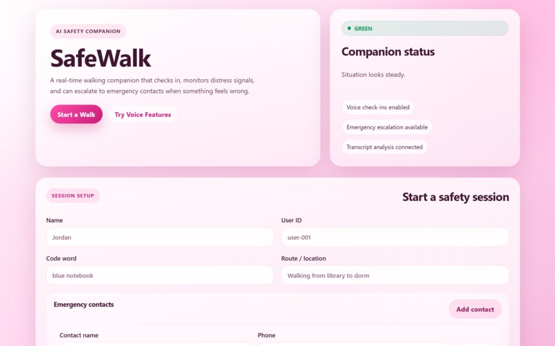 SafeWalk – screenshot 2