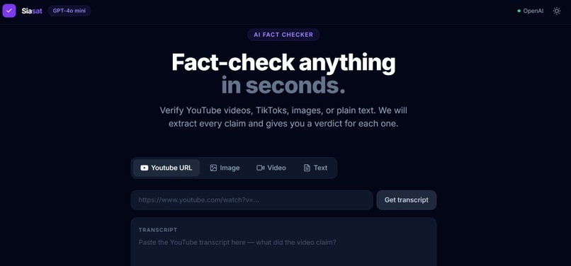 Siasat : AI Generation and Fact-Checker – screenshot 1