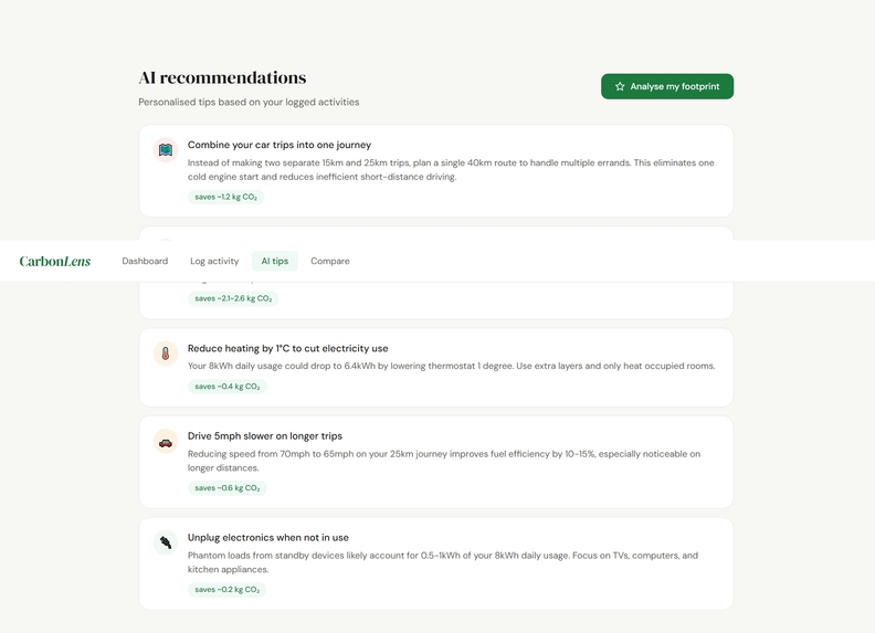 CarbonLens – screenshot 5