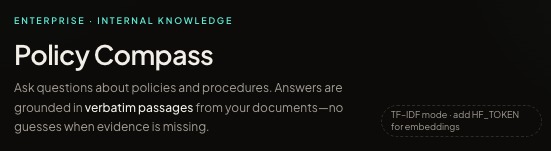 Policy Compass – screenshot 1