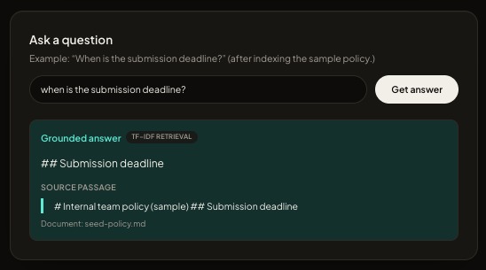 Policy Compass – screenshot 3