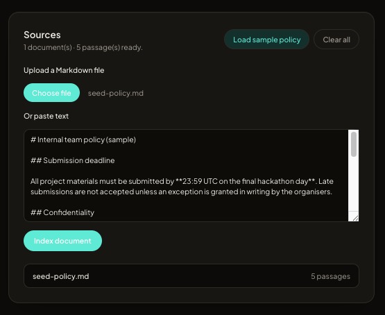 Policy Compass – screenshot 2