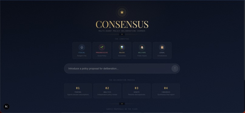 Consensus – screenshot 1