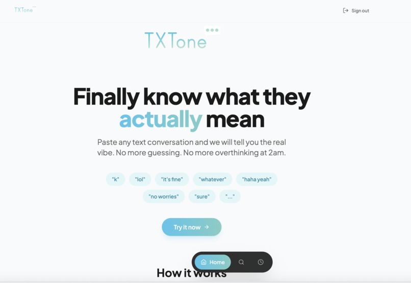 TXTone – screenshot 1