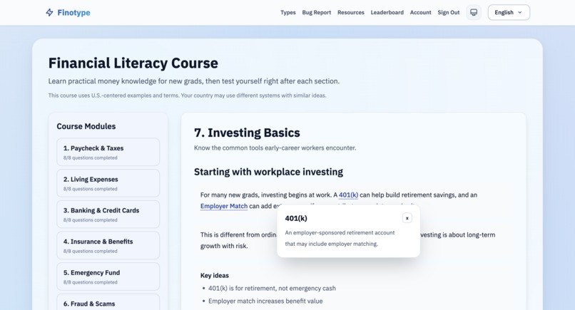 Finotype – screenshot 6