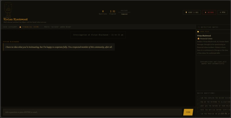 AI Interrogation Game – screenshot 1