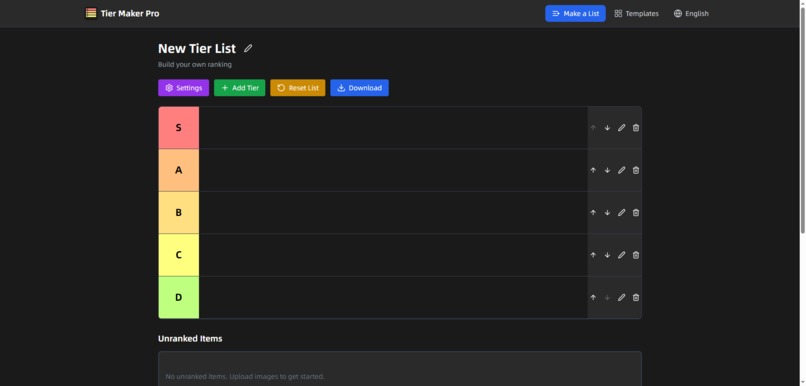 Tier Maker Pro – screenshot 3