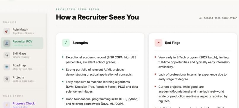 AI Career GPS – Skill Gap Analyzer for Tech – screenshot 6
