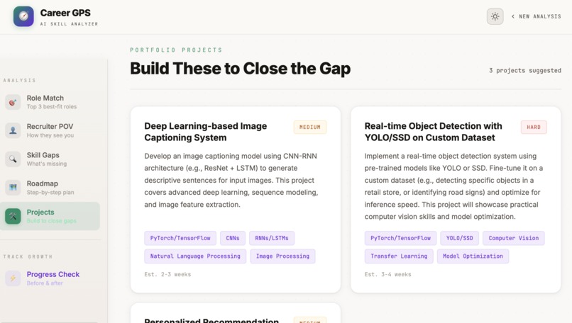 AI Career GPS – Skill Gap Analyzer for Tech – screenshot 9