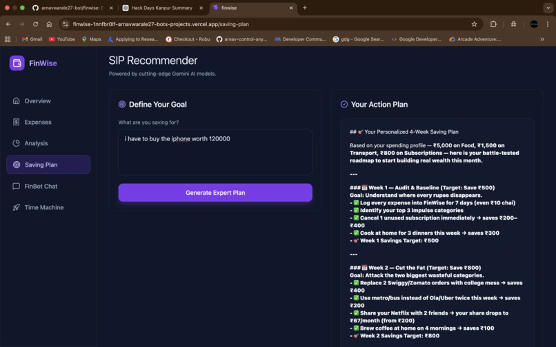 AI Financial Advisor for Students ( finwise) – screenshot 4