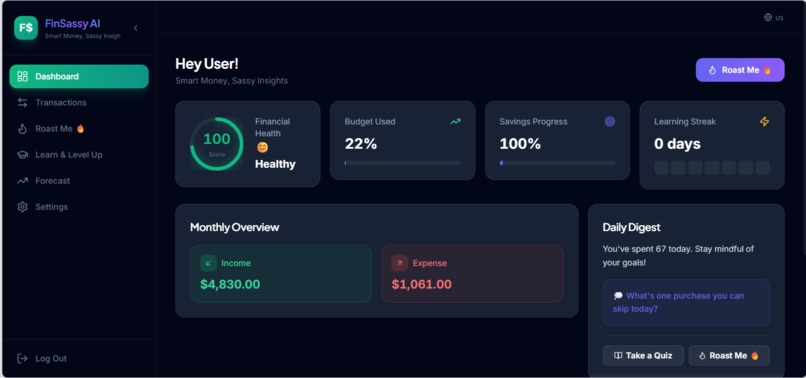 FinSassy AI – screenshot 1
