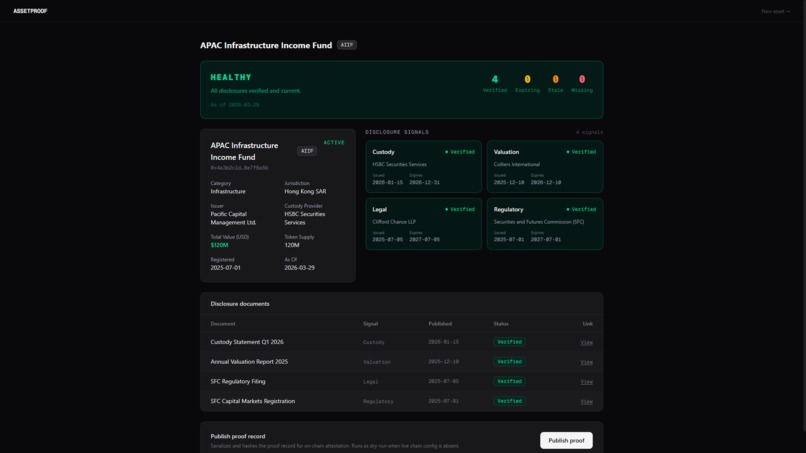 AssetProof – screenshot 2