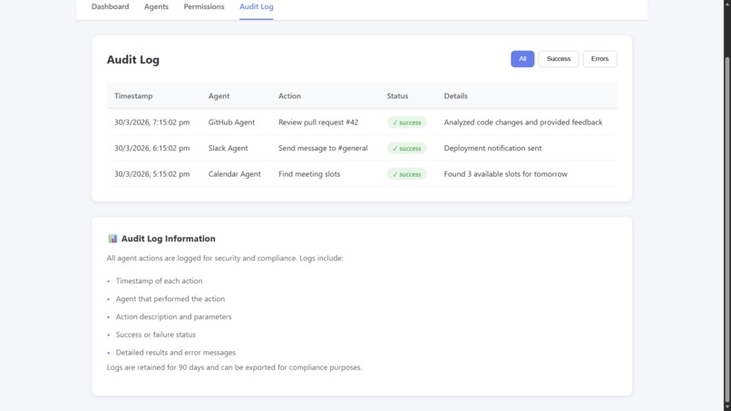 AgentHub - Secure AI Agent Orchestration – screenshot 1
