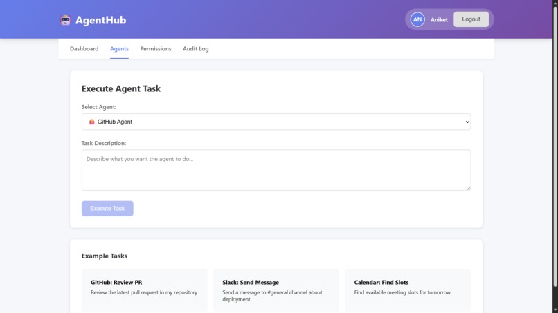 AgentHub - Secure AI Agent Orchestration – screenshot 3