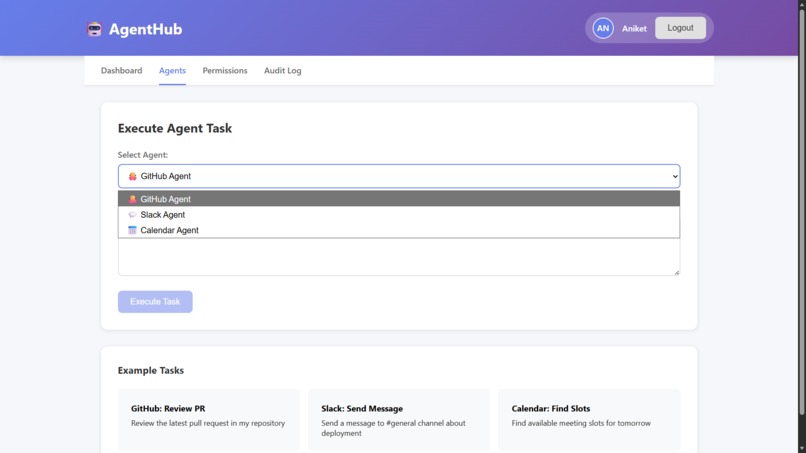 AgentHub - Secure AI Agent Orchestration – screenshot 4