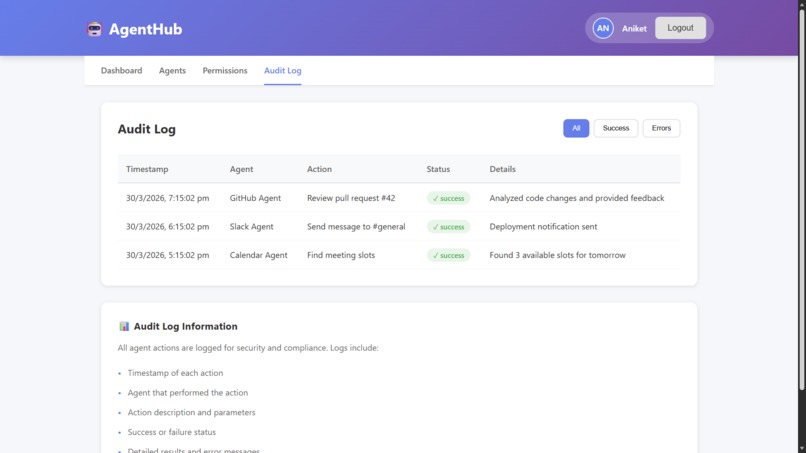 AgentHub - Secure AI Agent Orchestration – screenshot 6
