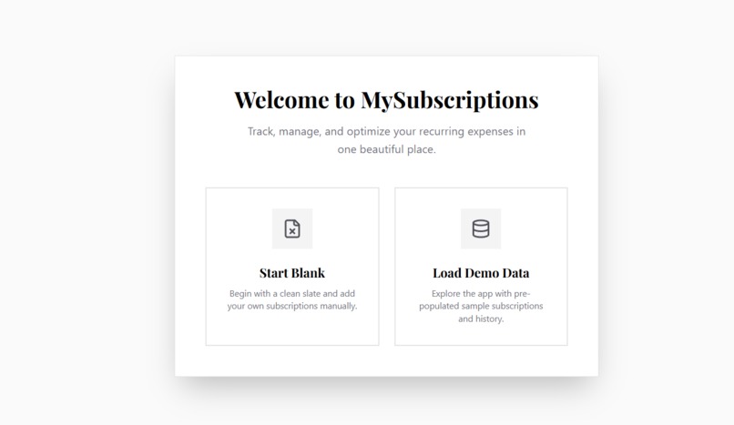MySubscriptions – screenshot 2