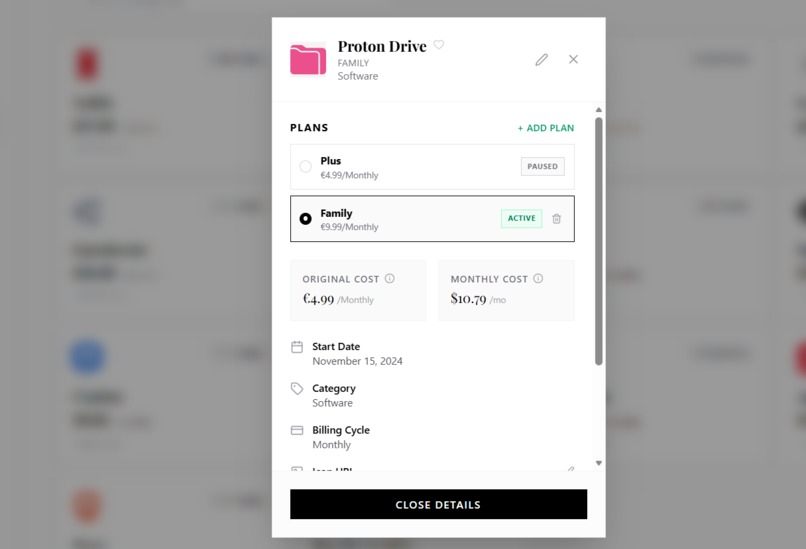 MySubscriptions – screenshot 4