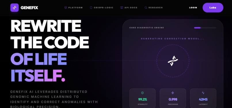 GenefixAI - AI-Powered CRISPR-Cas9 System – screenshot 1