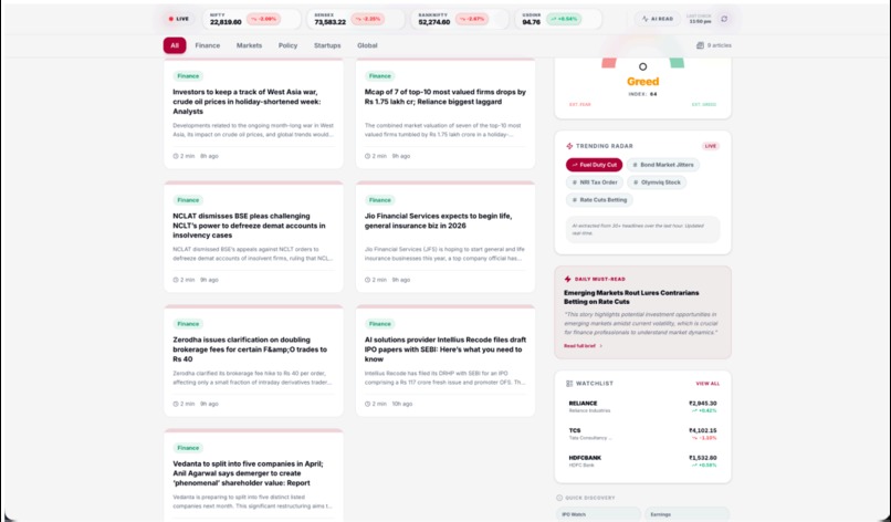 My ET - Economic Times Reimagined – screenshot 6