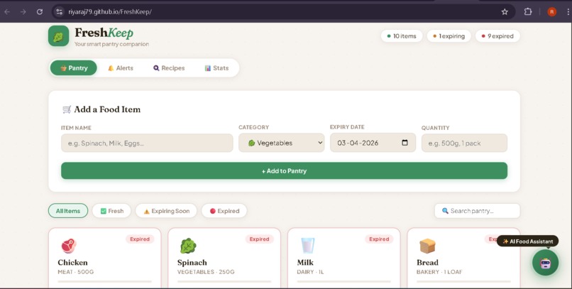 FreshKeep – screenshot 1