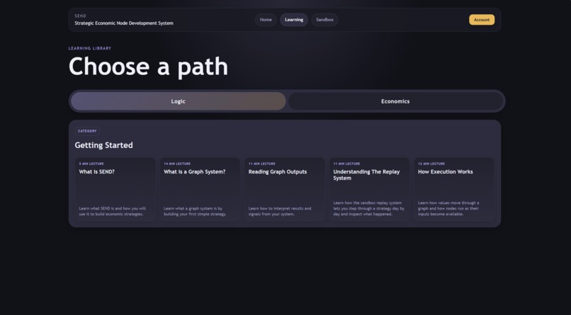 SEND (Strategic Economic Node Development) – screenshot 6