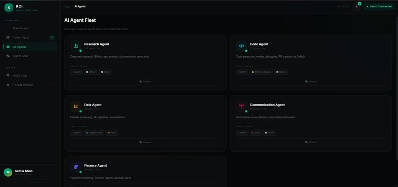 KOI: AI Agent Fleet – screenshot 1