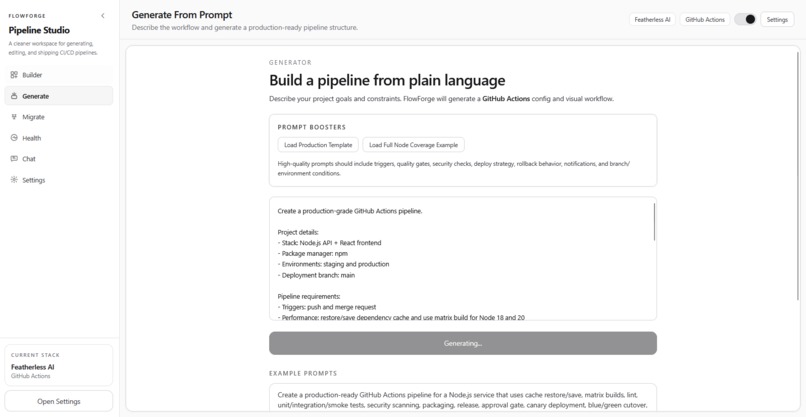 FlowForge – screenshot 1
