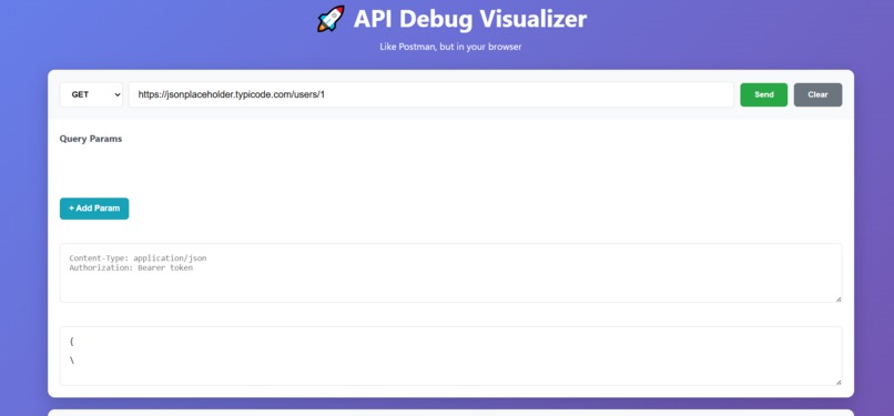 API DEBUG VISUALIZER – screenshot 1