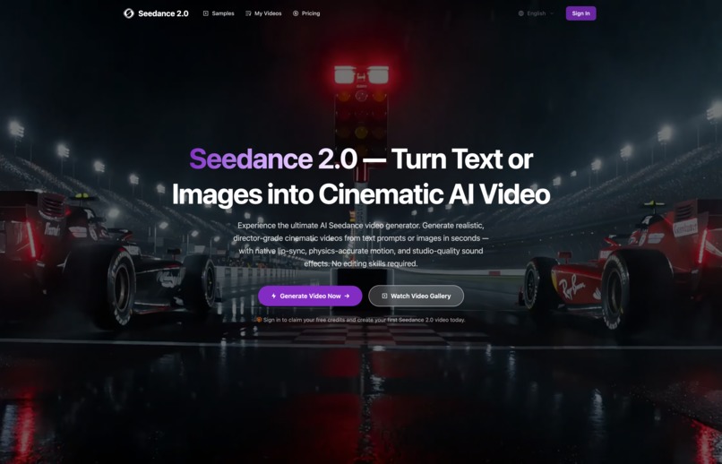 Seedance 2.0 - AI Seedance Video Generator – screenshot 1