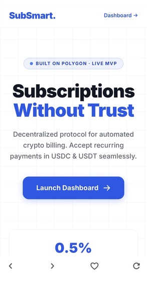 SubSmart Protocol – screenshot 1