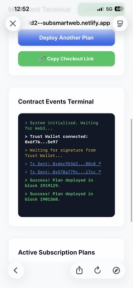 SubSmart Protocol – screenshot 3